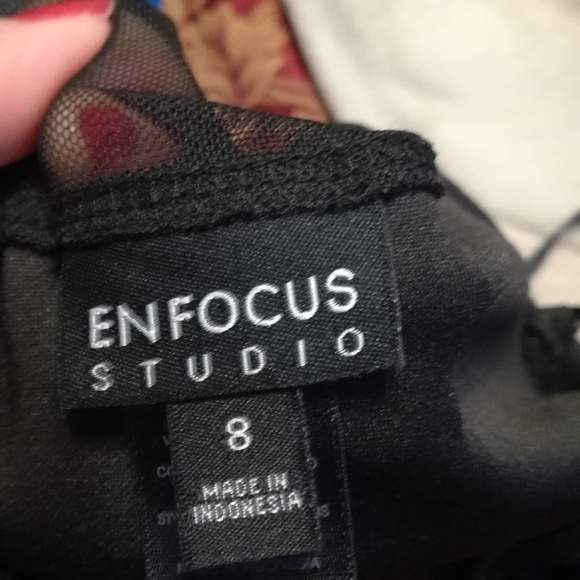 Black Floral Maxi Dress - Picture 7 of 7